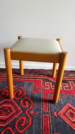 Vintage Gordon International Stool Wood & Vinyl