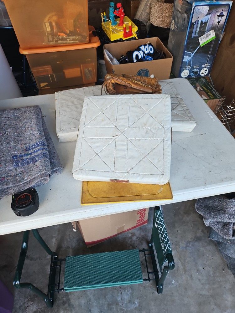 Baseball Bases And Glove