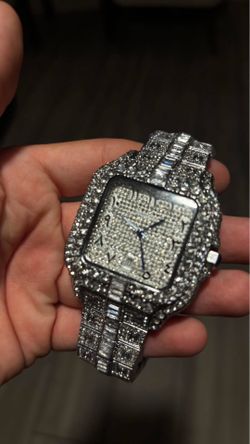 Cartier iced out watch