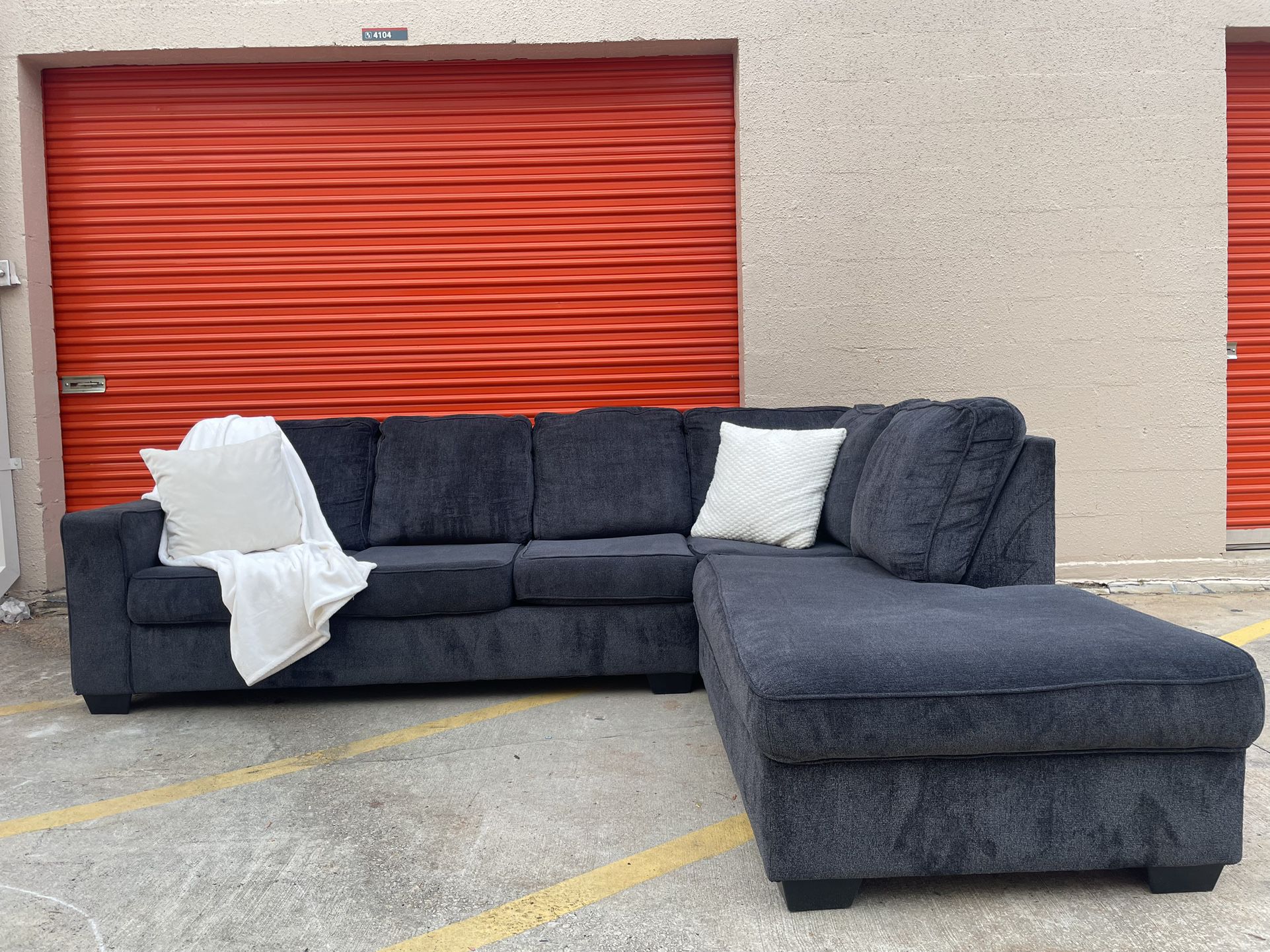 Gray Sectional Couch With Free Delivery!