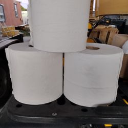 Rollo Papel Blanco Grande Para Limpieza Cocina Vidrios Espejos Etc 