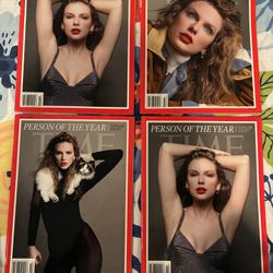 Taylor Swift Time Magazines ( 4 ) & 1 Vogue Magazine 