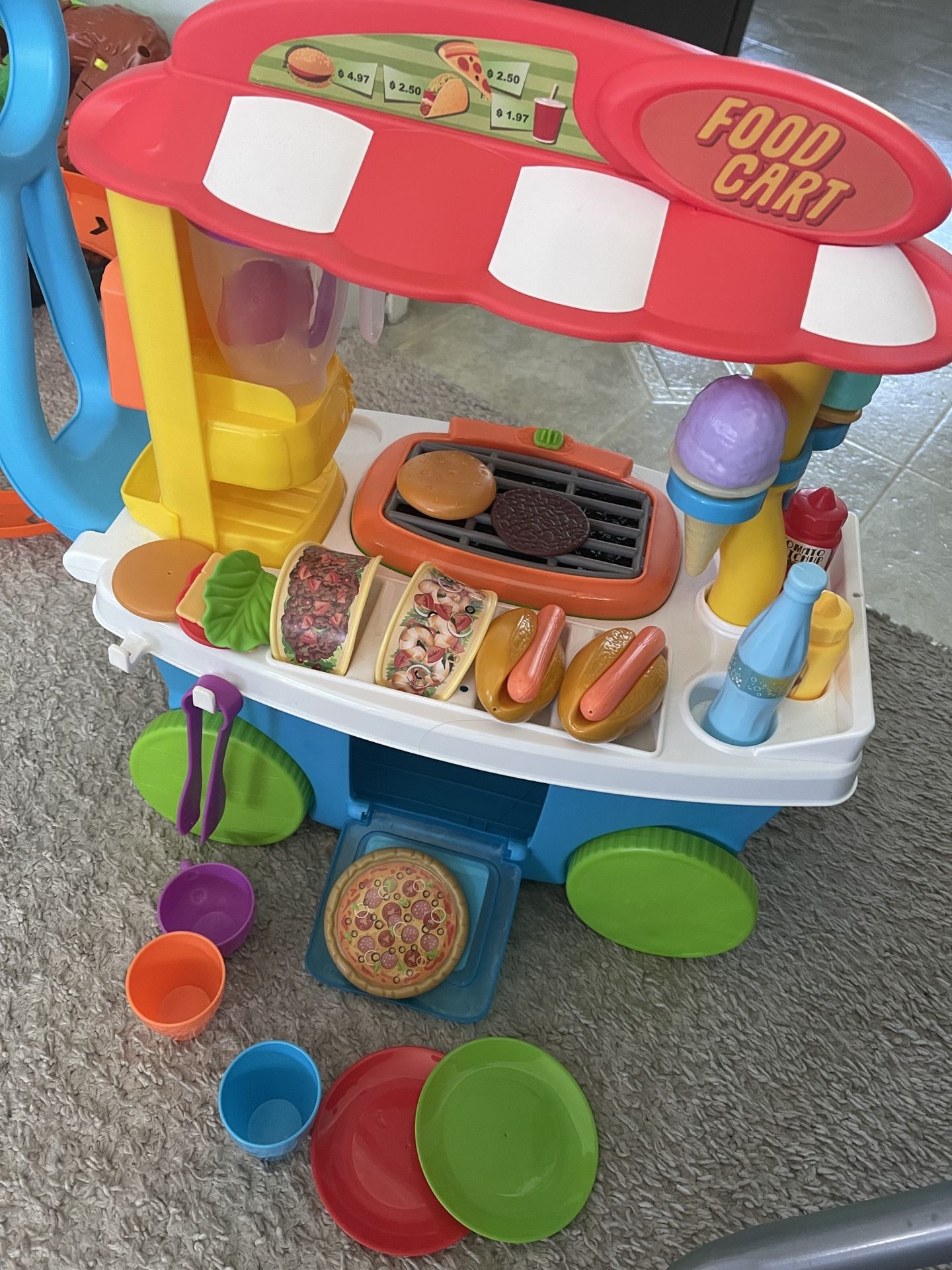 Kids Play Food Cart