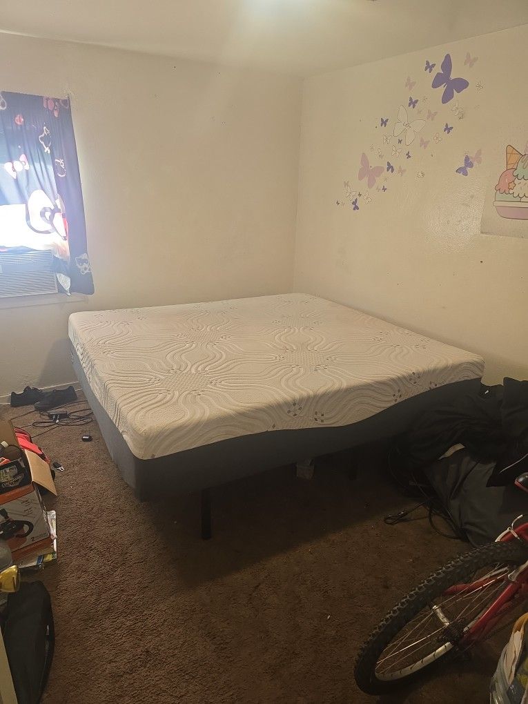 California king size bed with frame