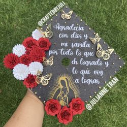 Personalize Custom Graduation Cap Topper And Permanent Cap