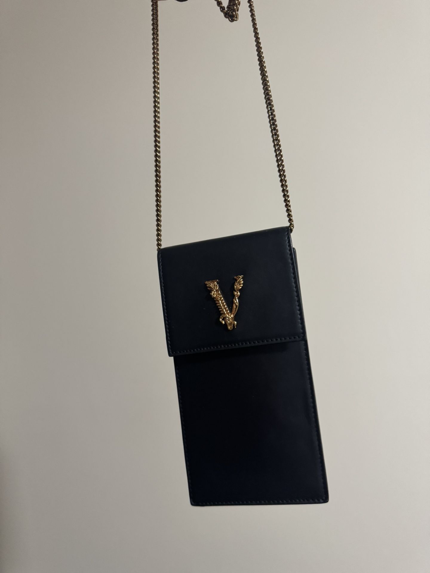 Versace Crossbody Leather Pouch