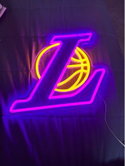 Lakers neon sign
