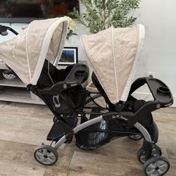 Twin Stroller And Car Sits 