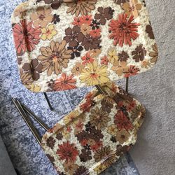 Vintage 1960s TV Trays - 3 Total