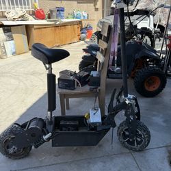 Powerful electric scooter for dirt