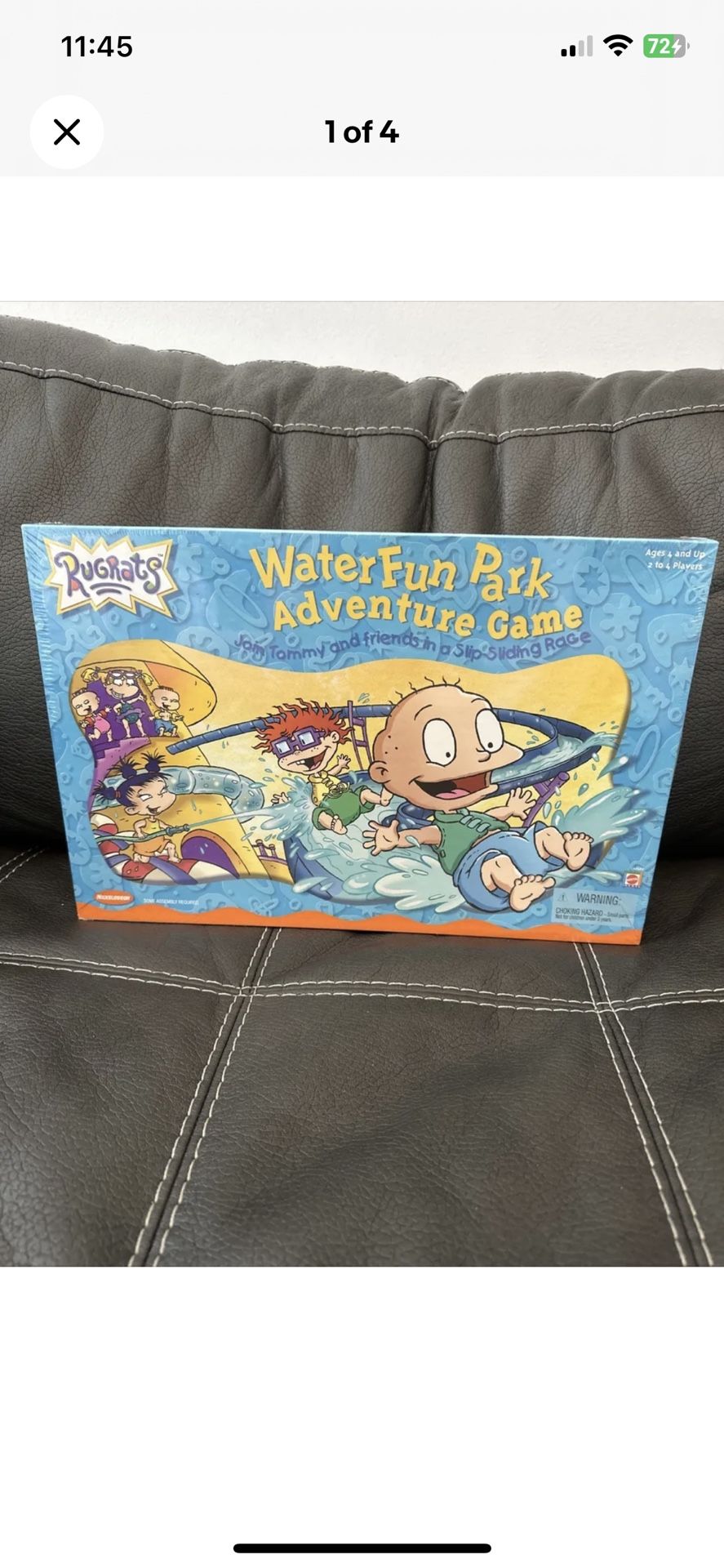 Nickelodeon Rugrats Water Fun Park Adventure Board Game Sealed See Photos