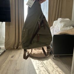 Canvas Crossbody Sling Backpack 