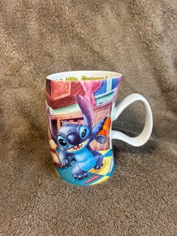 Disney Store Stitch "Can You Guess I Haven't Had My Coffee Yet" Crooked Mug Cup