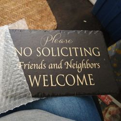 Plaque For Wall Or Entry Way.