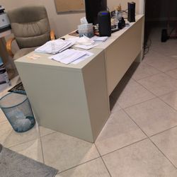 Desk And File Cabinet 