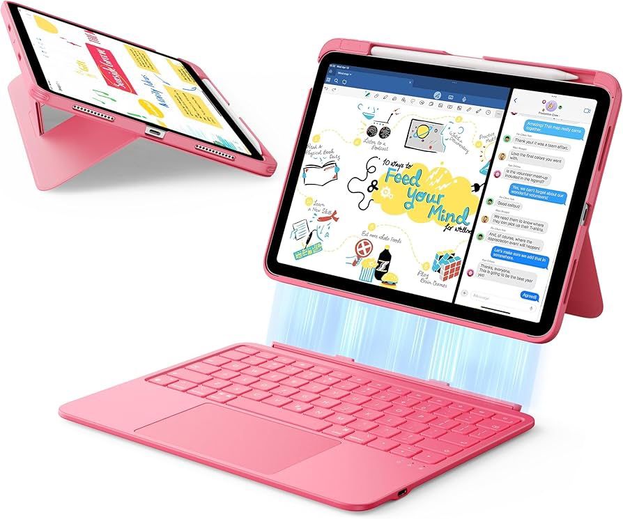 ESR iPad 11th (A16) 2025/10th Gen Flex Keyboard Case, Ultra-Light Magnetic Detachable Keyboard for iPad 10.9" with Writing/Viewing Modes