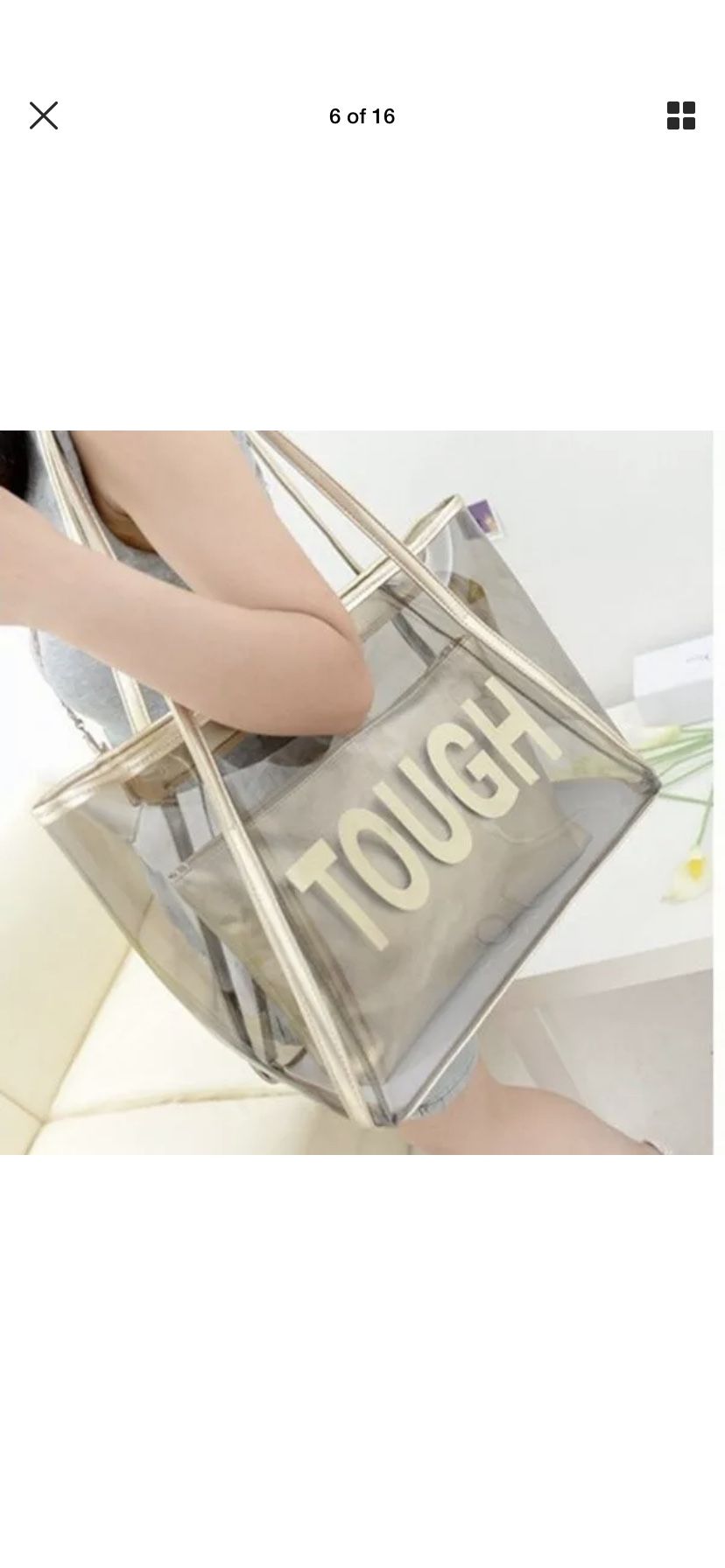 Women Luxury Transparent Handbag Clear Jelly Purse Clutch Tote