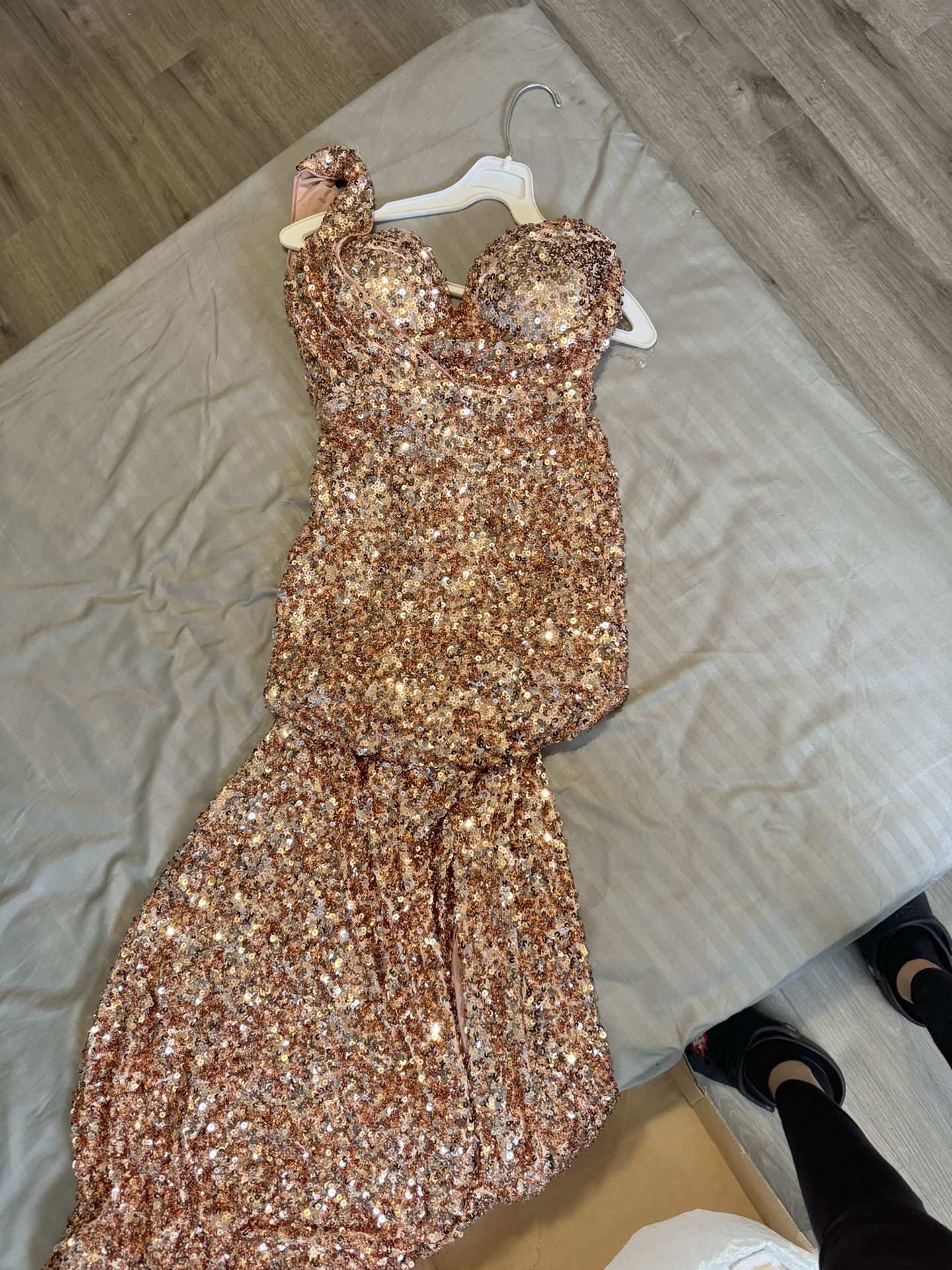 Rose Gold Prom Dress