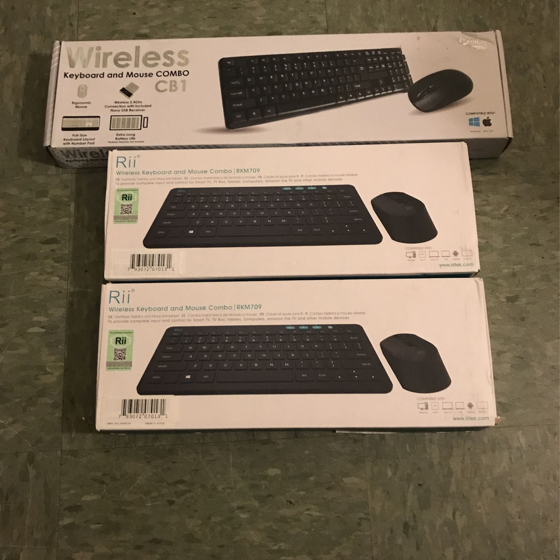 3 Sets Of Keyboard And Mouse 