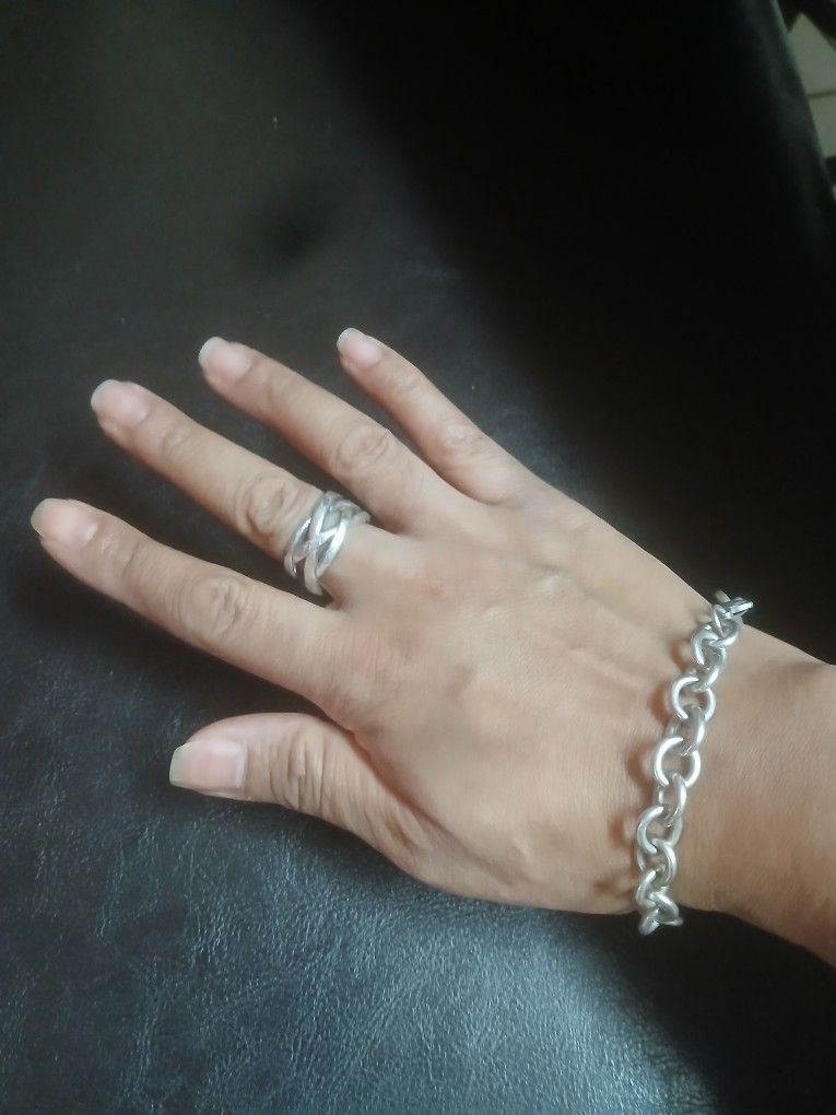 Silver Bracelet & Silver Ring