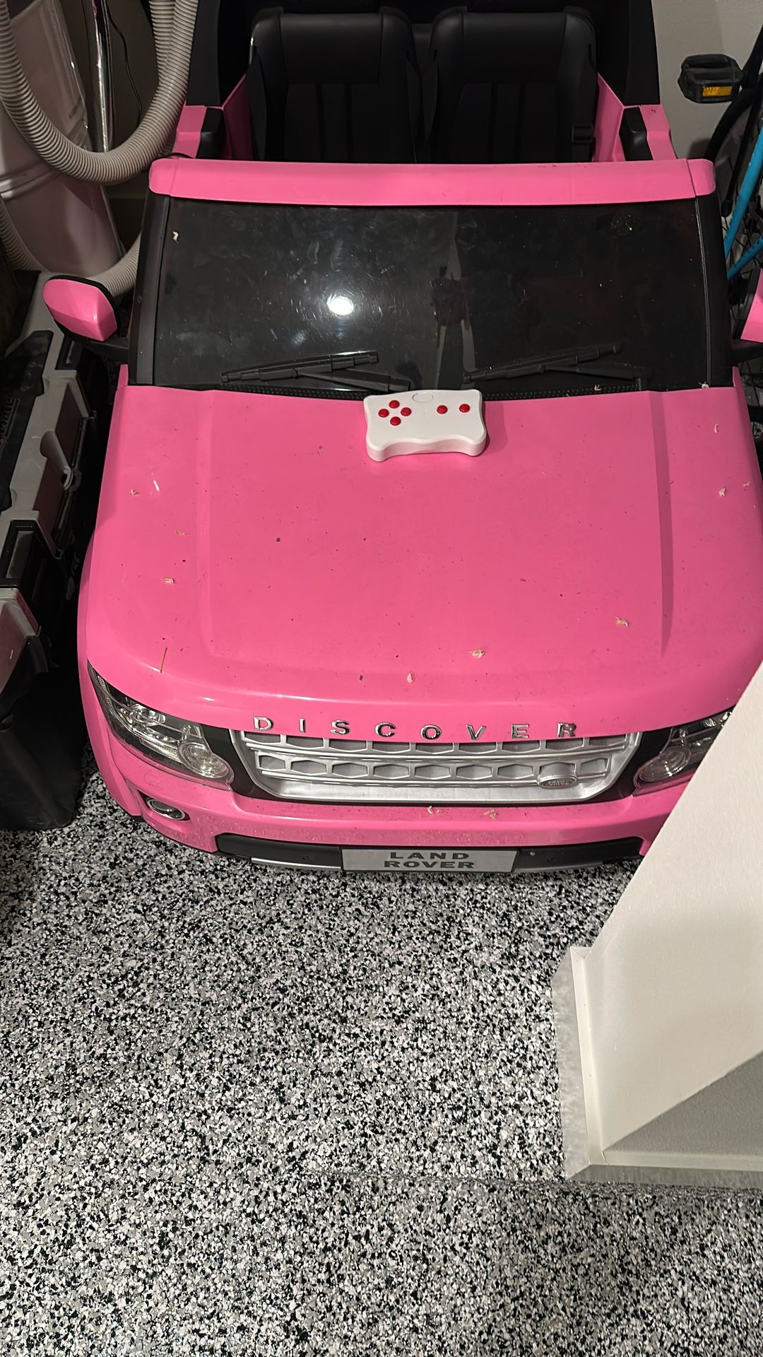 Pink Land Rover Car