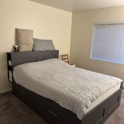 Queen Sized Bed With Mattress 