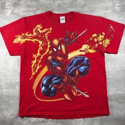 Vintage Marvel Superhero AOP tee