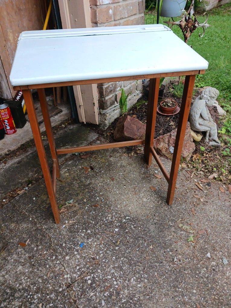 Antique Collapsible School Desk