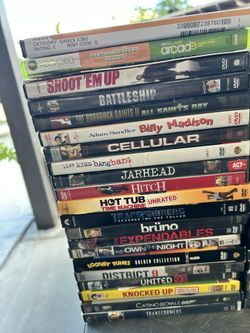 82 DVDS WITH DVD Player