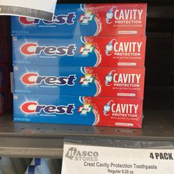 Crest Cavity Protection Toothpaste (4 Pack) 