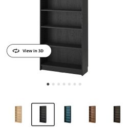 IKEA Bookshelf. Black, 3 Adjustable Shelves.