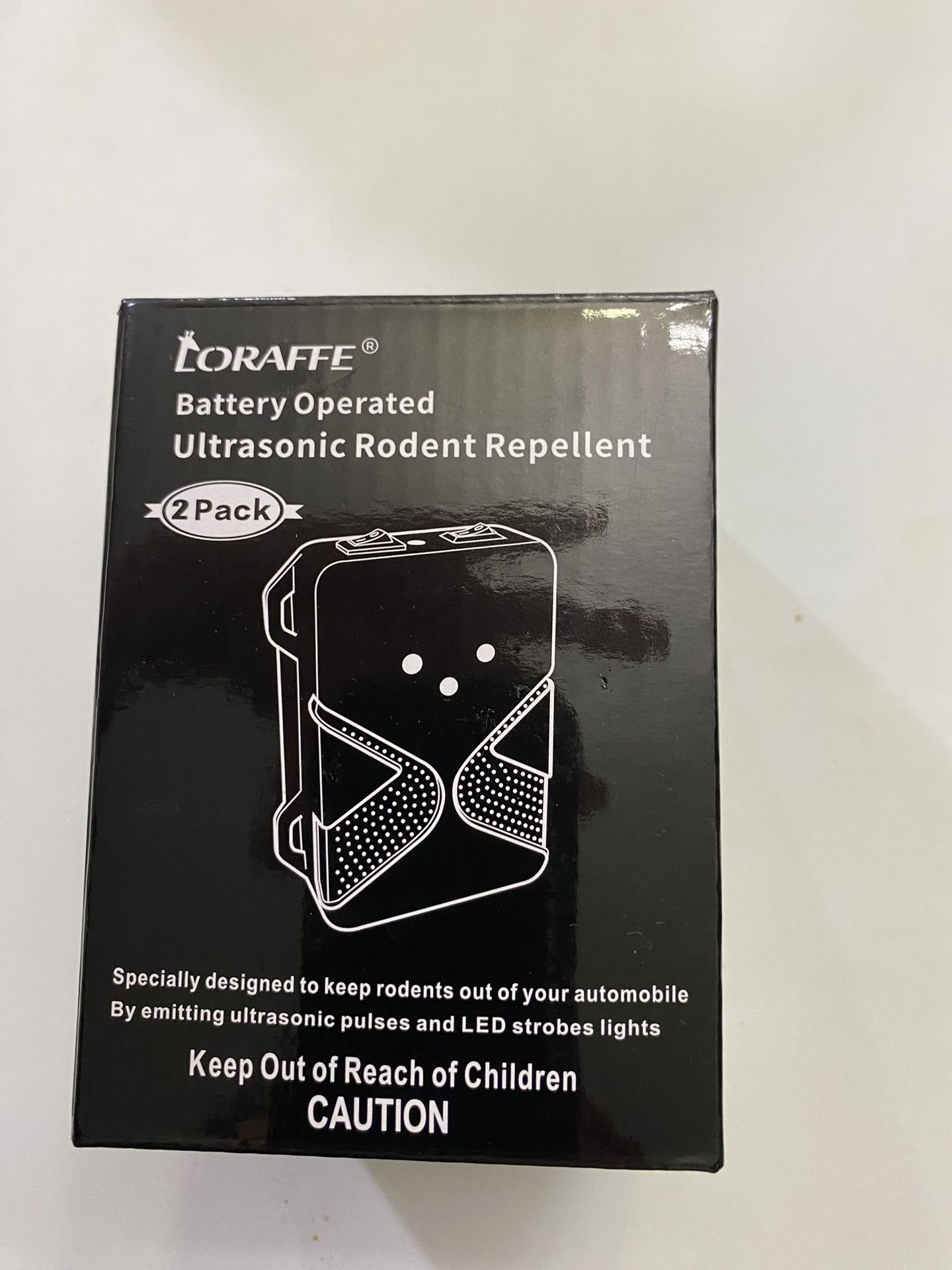 Loraffe Battery-Operated Ultrasonic Rodent Repellent