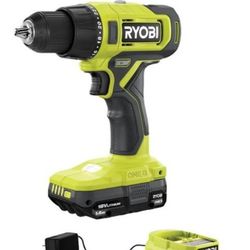 Ryobi 18V Cordless ½ in. Drill/Driver Kit with Battery & Charger