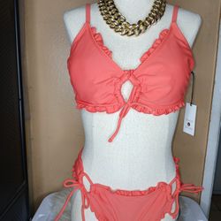 Orange Two Piece Bikini 