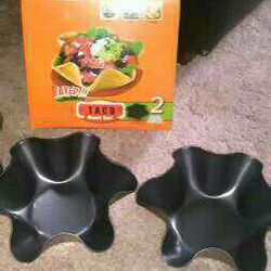 Taco bowl pan set (new in box)