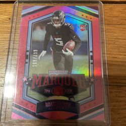 2022 Panini Chronicles Marquee RC Pink #MAR-44 Drake London Falcons /199