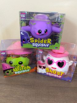Crazy Fun Halloween Squishy Toys Set of 3