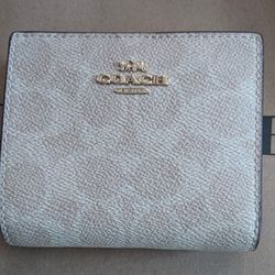 Coach Snap Wallet - Sand/Chalk