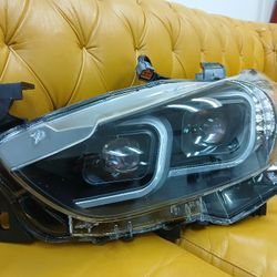 Amerilite Black Projector Headlights With Glow Bar For 2014-2017 Mazda 6