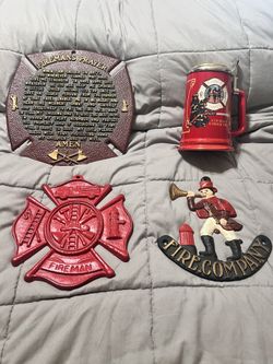 Fire Fighter Metal Signs & Stein