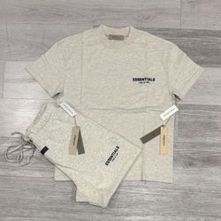 Light Oatmeal Essential Shirts and Shorts