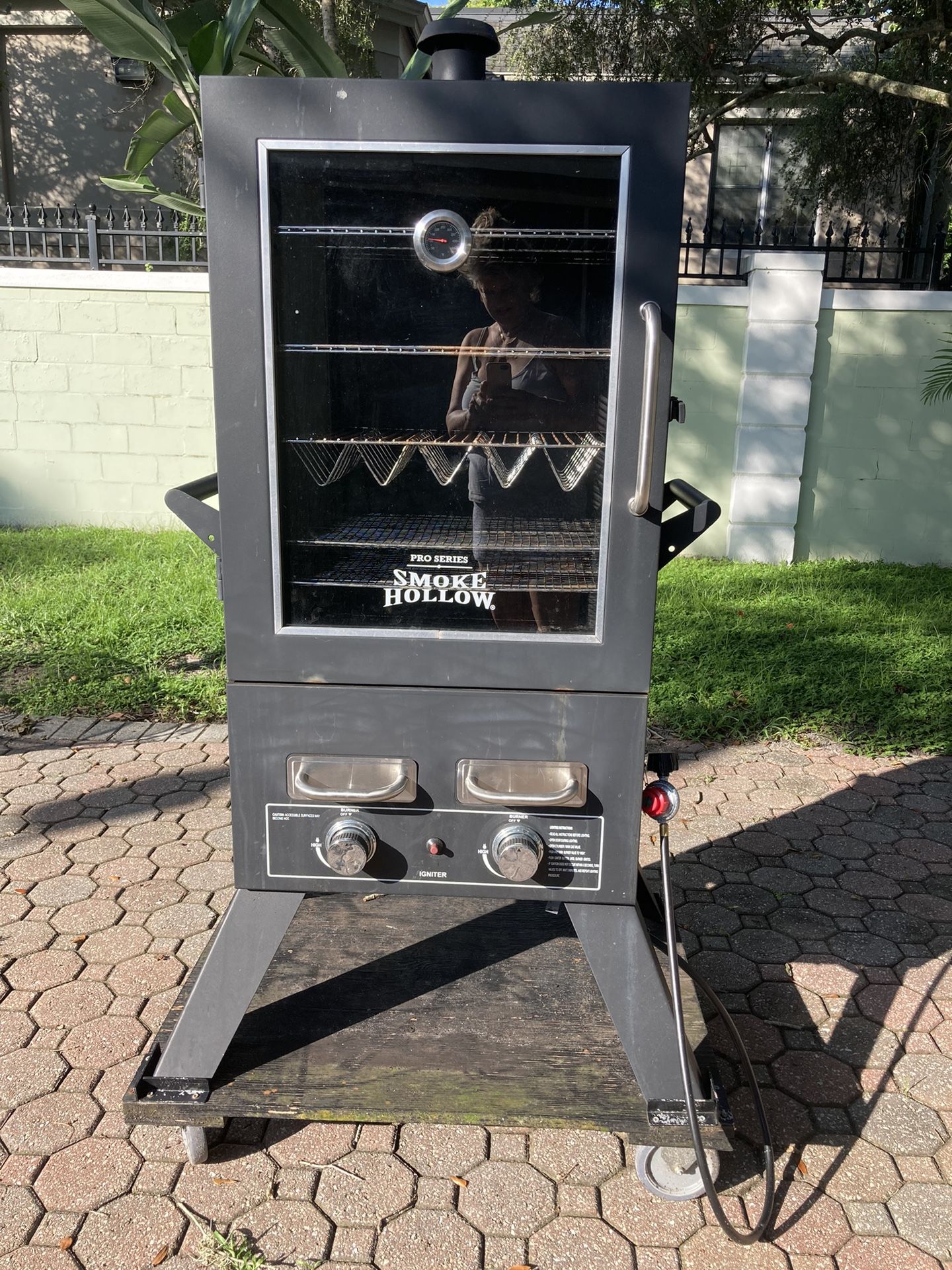 SMOKE HOLLOW PRO Series 44 LP Gas Smoker NEW PicClick