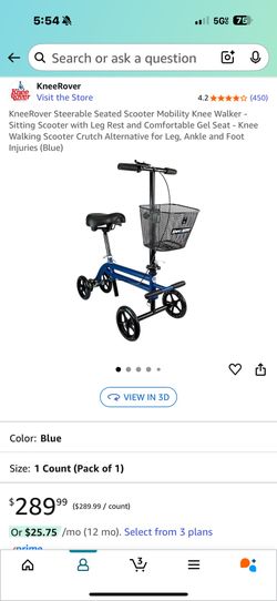 KneeRover Seated Scooter