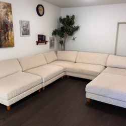 6-Piece Modular Corduroy Sectional