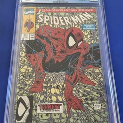SPIDER-MAN #1 CGC 9.6 1ST PRINT Lizard Appearance McFarlane MARVEL COMIC 1990