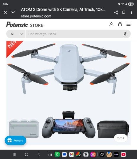 Drone Potensic Atom 2  Flymore Combo