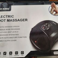 FIT KING Shiatsu Foot Massager Machine with Heat Deep Kneading Foot Reflexology 