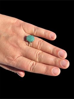 Handmade Natural Emerald Ring | 4 Carat | 925 Sterling Silver | Size 8