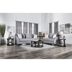 Brand New Super Plush Grey Sofa & Loveseat (Pillows Included)