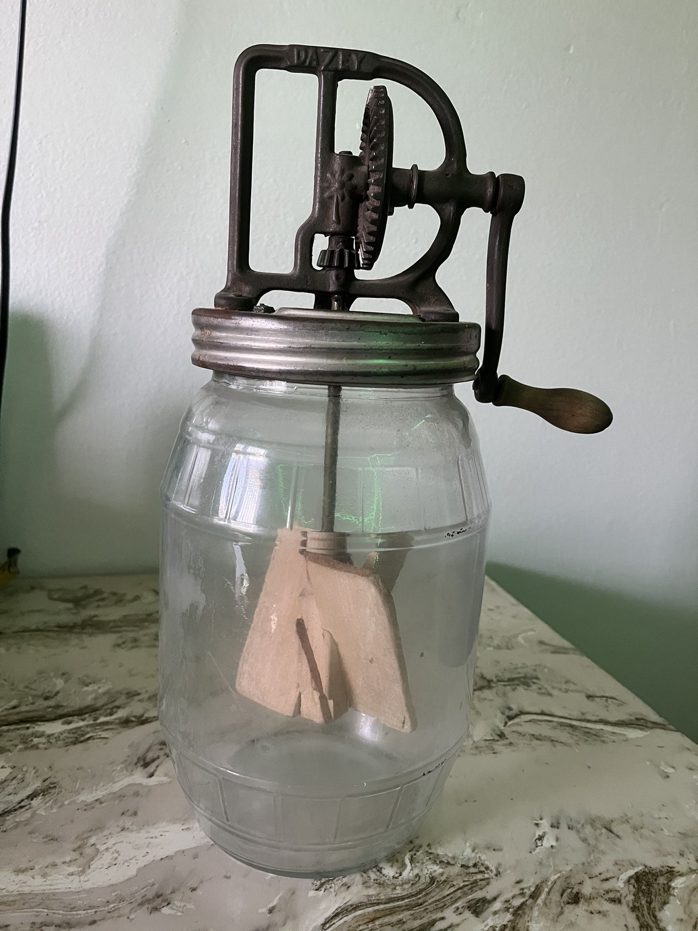 Vintage Old Butter Hand Mixer Works